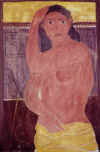 Figure, 1950s. Fresco, 78x51 cm